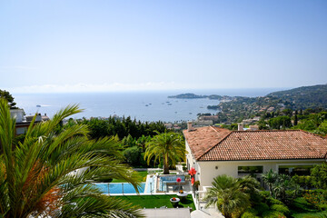 Canvas Print - Beaulieu-sur-mer and Saint-Jean-Cap-Ferrat panorama