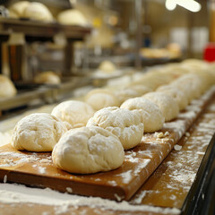 Industrial bakerys initial dough preparation where quality and efficiency meet in baking