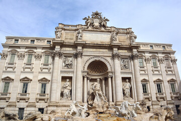 Wall Mural - View of Trevi Fountain in Rome, Italy	
