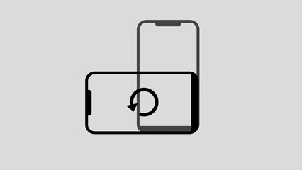 Wall Mural - Phone rotation icon illustration file 