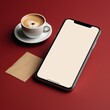 © Mykmicky - Maquette de smartphone vide pour vos pub et autre