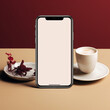 © Mykmicky - Maquette de smartphone vide pour vos pub et autre