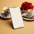 © Mykmicky - Maquette de smartphone vide pour vos pub et autre