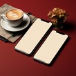 © Mykmicky - Maquette de smartphone vide pour vos pub et autre