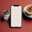 © Mykmicky - Maquette de smartphone vide pour vos pub et autre