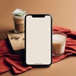 © Mykmicky - Maquette de smartphone vide pour vos pub et autre