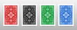 © Igor - Playing cards back side. Vector illustrator.