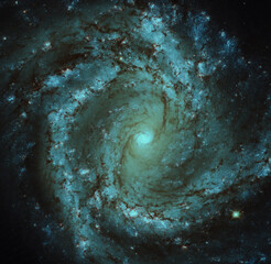 Wall Mural - spiral galaxy in deep space: messier 61-elements of this image furnished by nasa.