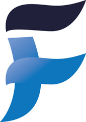 Aufkleber - Letter F logo icon design vector logo abstract