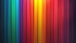 A vibrant rainbow stripe serves as the backdrop, injecting energy and color into the scene.