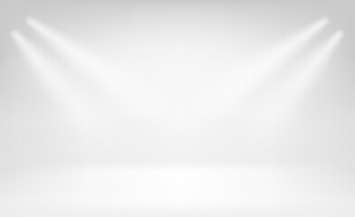 Poster - Bright scene with spot lights. Template for your design