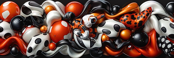 Wall Mural - Surreal optical illusions and mind-bending shapes