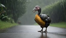 A Dodo Bird Dancing In The Rain