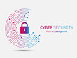 © S and V Design - Cyber security technology on circuit board. Abstract background futuristic Hi tech style, Technology data protection system, Internet security and safety information personal, Vector and Illustration.