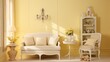 Cream and Soft Yellow Infuse your space with warmth and cheerfulness using cream-colored walls and soft yellow accents.