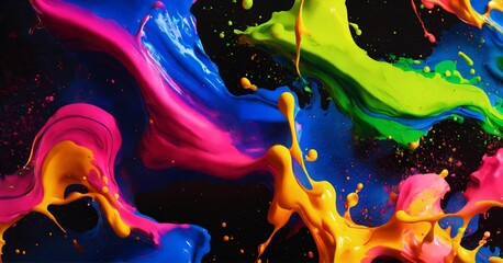 Wall Mural - colorful background with drops