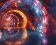 Infinite crystal maze reflections of galaxies