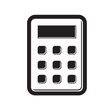 calculator icon in black