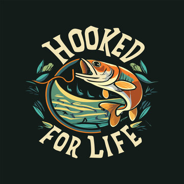 Fishing t-shirt design template. Fishing typography. Fishing lettering.
