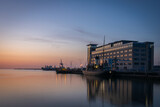 Fototapeta Dmuchawce - The coast in Malmo after sunset, blue hour