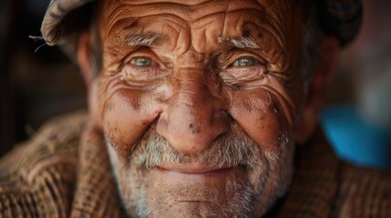 Wall Mural - Close up of a person wearing a hat, suitable for various concepts