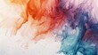 Close up of vibrant and colorful liquid painting. Ideal for artistic and creative projects