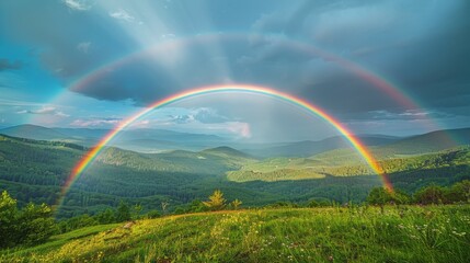  Two Rainbows Over Green Valley