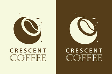 Canvas Print - Crescent coffee logo