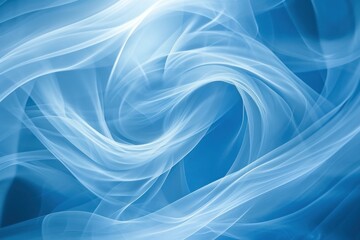 Poster - Cool Abstract blue background. Wavy curve design. Generate Ai