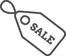 Sticker - Sale price tag icon. Discount retail store symbol