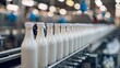 Milk yogurt packaging process technology wallpaper background
