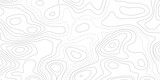 Fototapeta  - Topographic map patterns, topography line map. Vintage outdoors style. The black on white contours vector topography stylized height of the lines map.