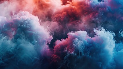 Fototapete -  3D smoke background feels realistic, futuristic, beautiful, and eye-catching. 