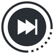 forward button icon, simple vector design