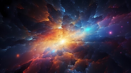 Wall Mural - Energy lightning collision powerful illustration explosion background