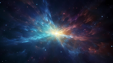Wall Mural - Energy lightning collision powerful illustration explosion background