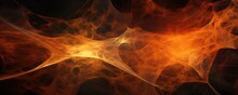 Orange Ghost Web Background Image