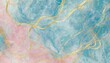 abstract watercolor paint background illustration web design soft blue pink pastel color waves and gold lines with liquid fluid marbled paper texture banner texture