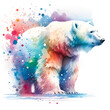 polar bear Watercolor Clipart - Sea Animal Png
