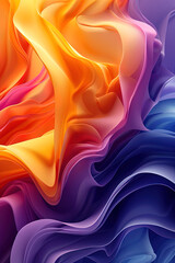 Aufkleber - multi layers color texture. abstract dynamic fluid colors. ai generative.