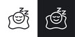 Sleeping Child Icon Collection. Baby Nap and Rest Symbols