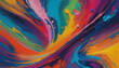 Colorful splattering background. Artistic rendition. Generative AI.

