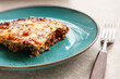Bobotie South African curried minced meat baked with egg-based topping