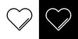 Symbolic Heart Shape Icon. Romantic Love Sign. Valentine's Day Heart Representation