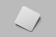 © rajonolimit - White square blank beer coasters isolated vector image