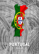 Europe - Country map & nation flag wallpaper - Portugal