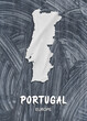 Europe - Country map & nation flag wallpaper - Portugal