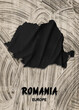 Europe - Country map & nation flag wallpaper - Romania