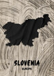 Europe - Country map & nation flag wallpaper - Slovenia