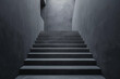 Gray stairway leading up